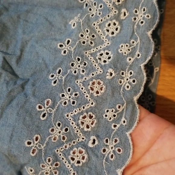 Children's Place blue denim dress and bloomers size 12-18M EUC - Picture 5 of 8